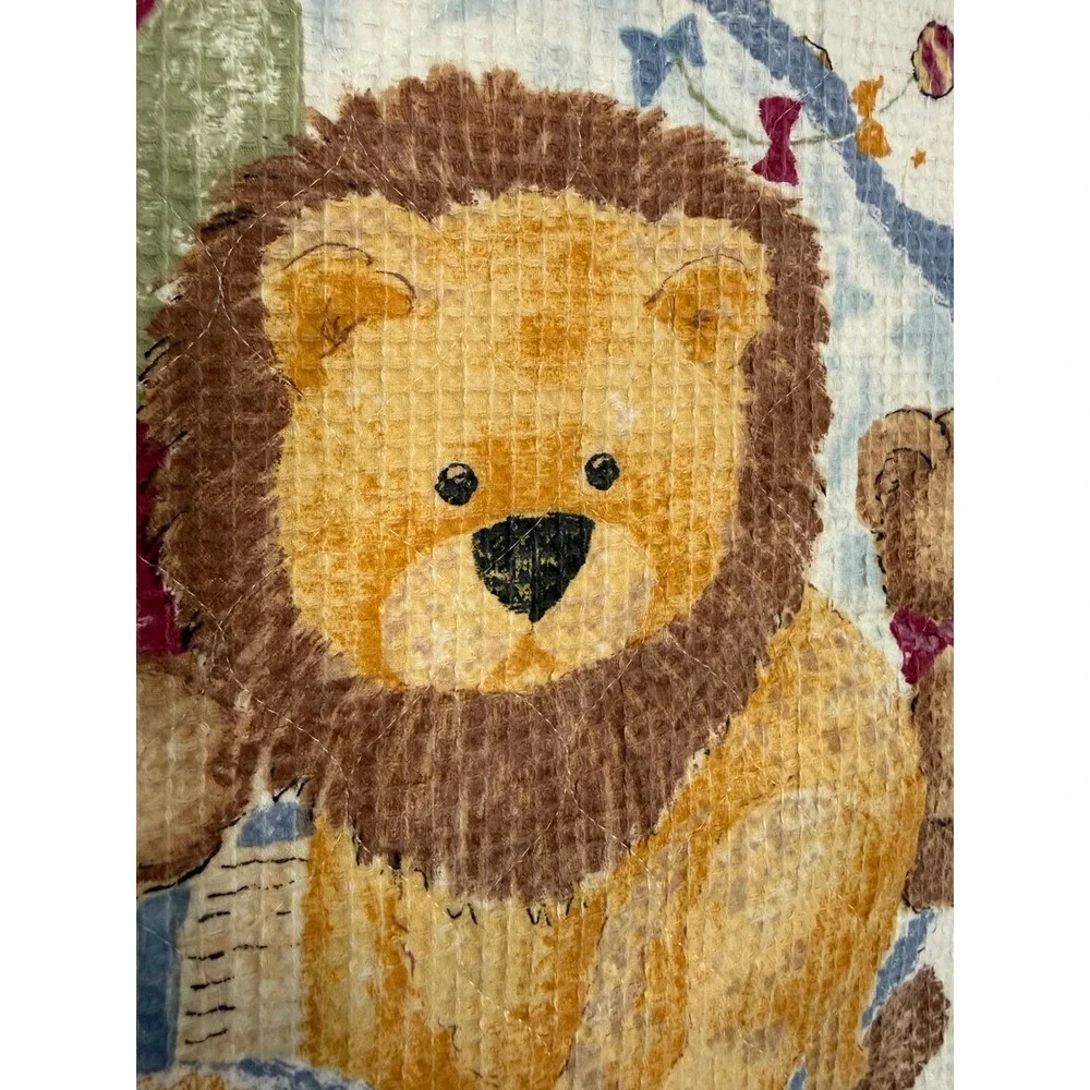 Baby Teddy Bear Waffel Blanket Machine Quilted 34